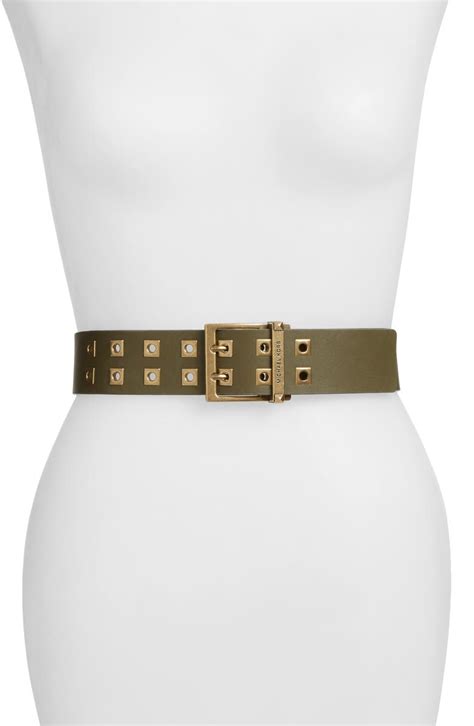 Michael Michael Kors Grommet Leather Belt 